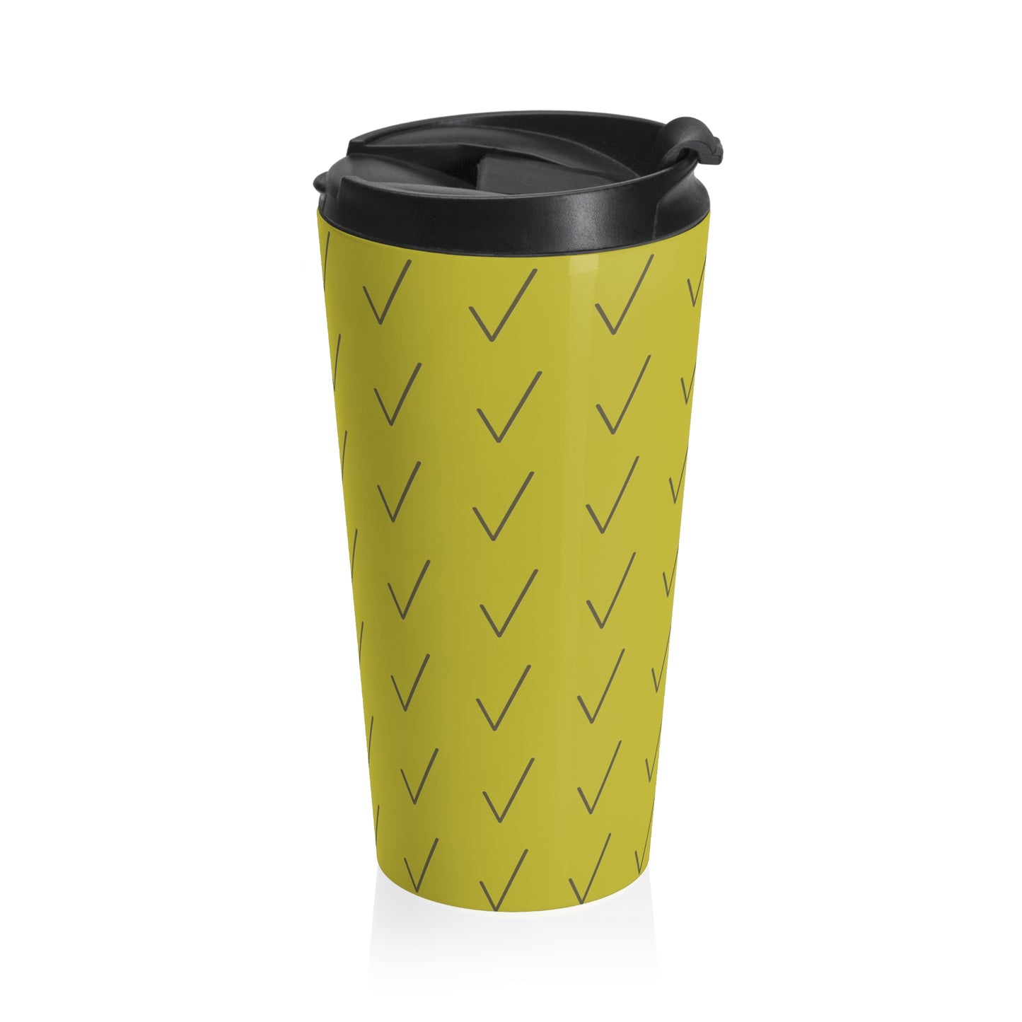 "Check Mark" Stainless Steel Travel Mug