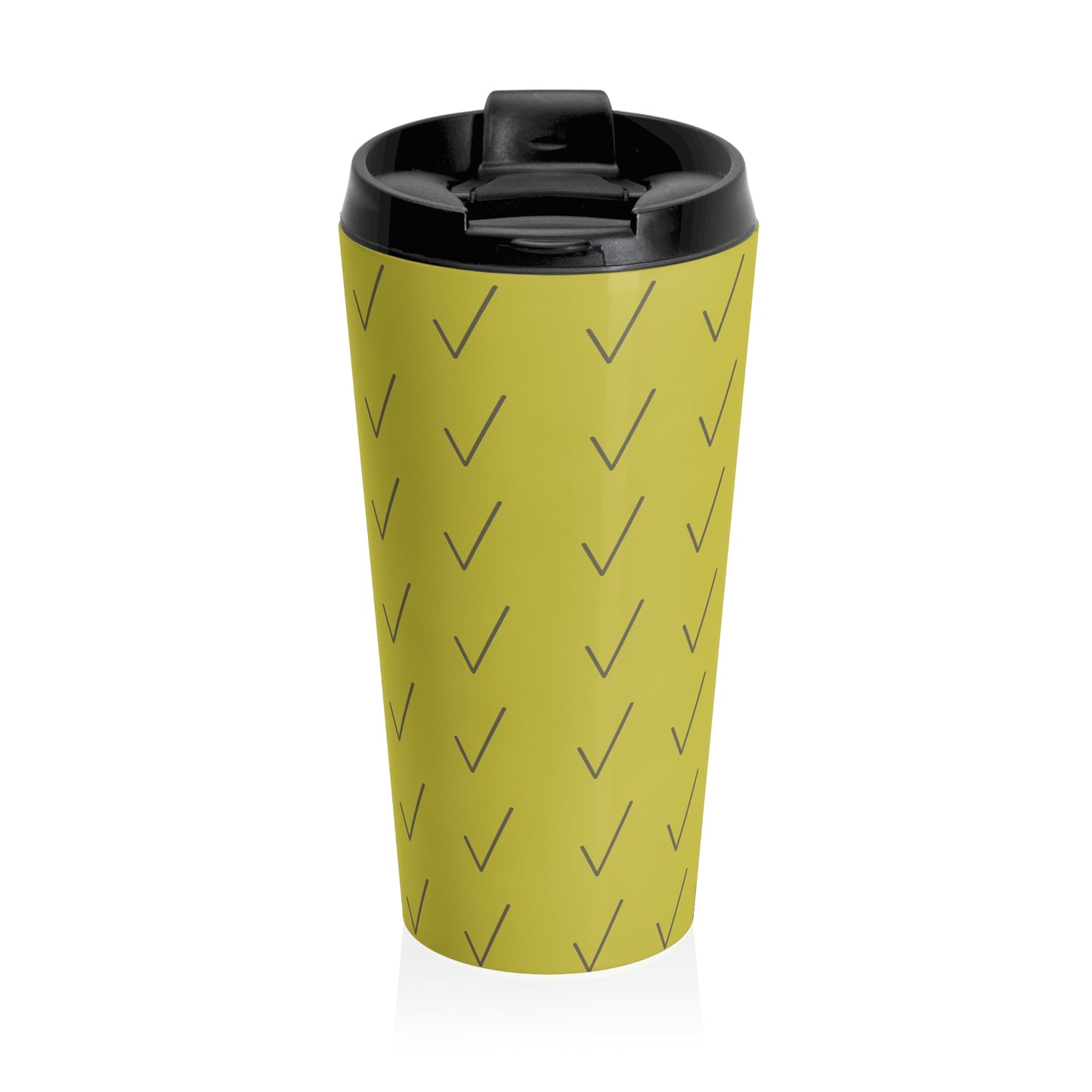 "Check Mark" Stainless Steel Travel Mug