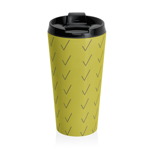 "Check Mark" Stainless Steel Travel Mug