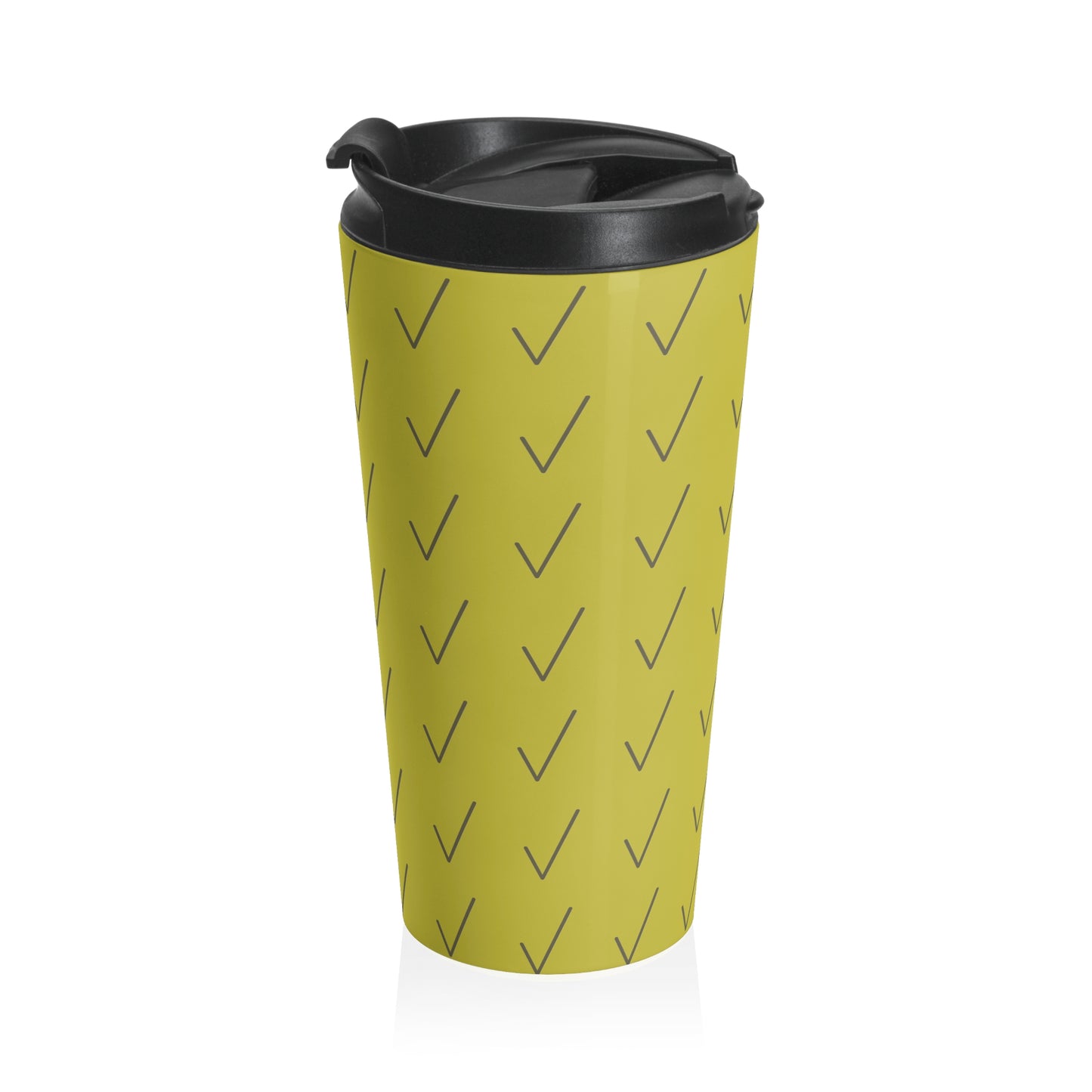 "Check Mark" Stainless Steel Travel Mug
