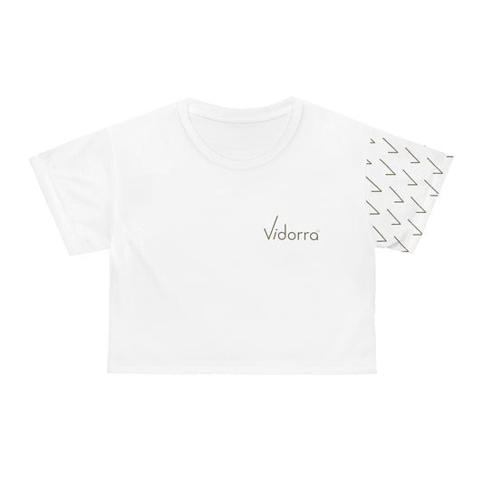 Vidorra Crop Tee (AOP left sleeve)