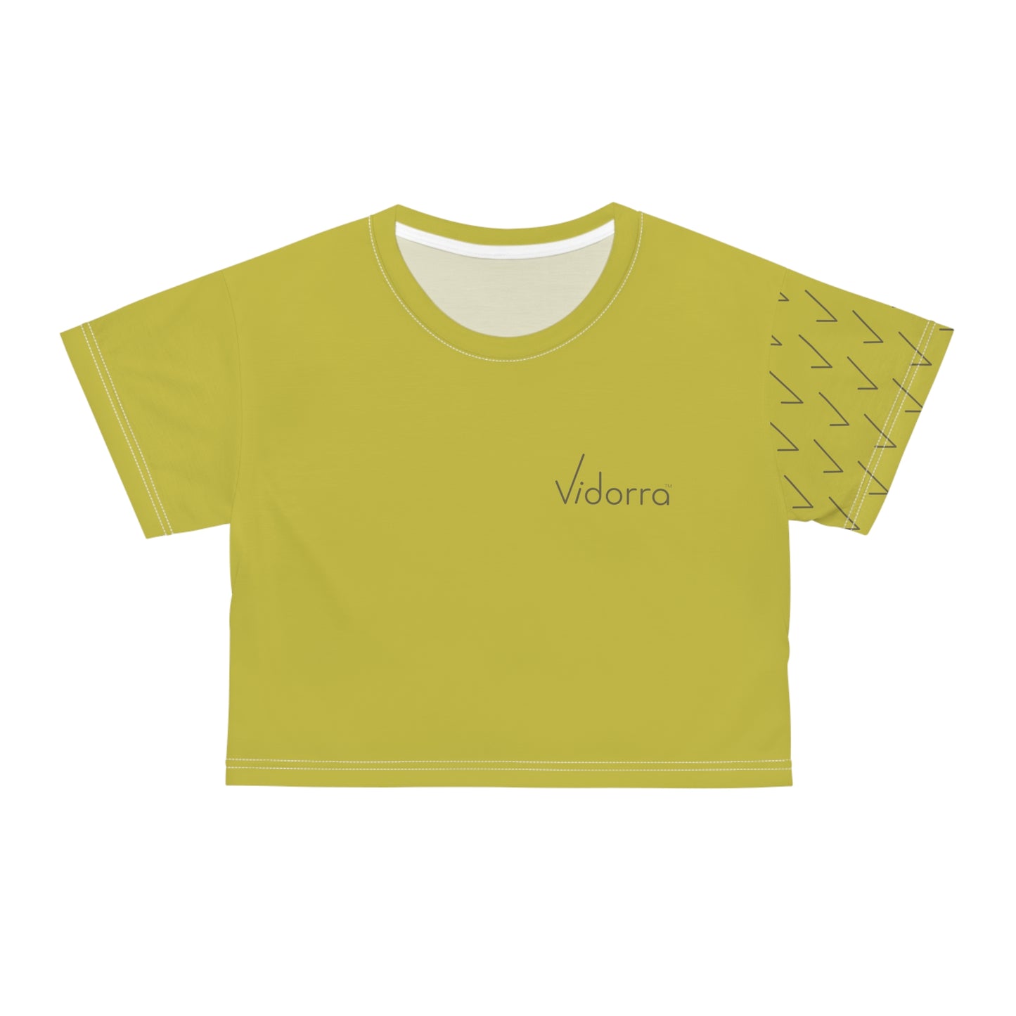 Vidorra Crop Tee (AOP left sleeve)