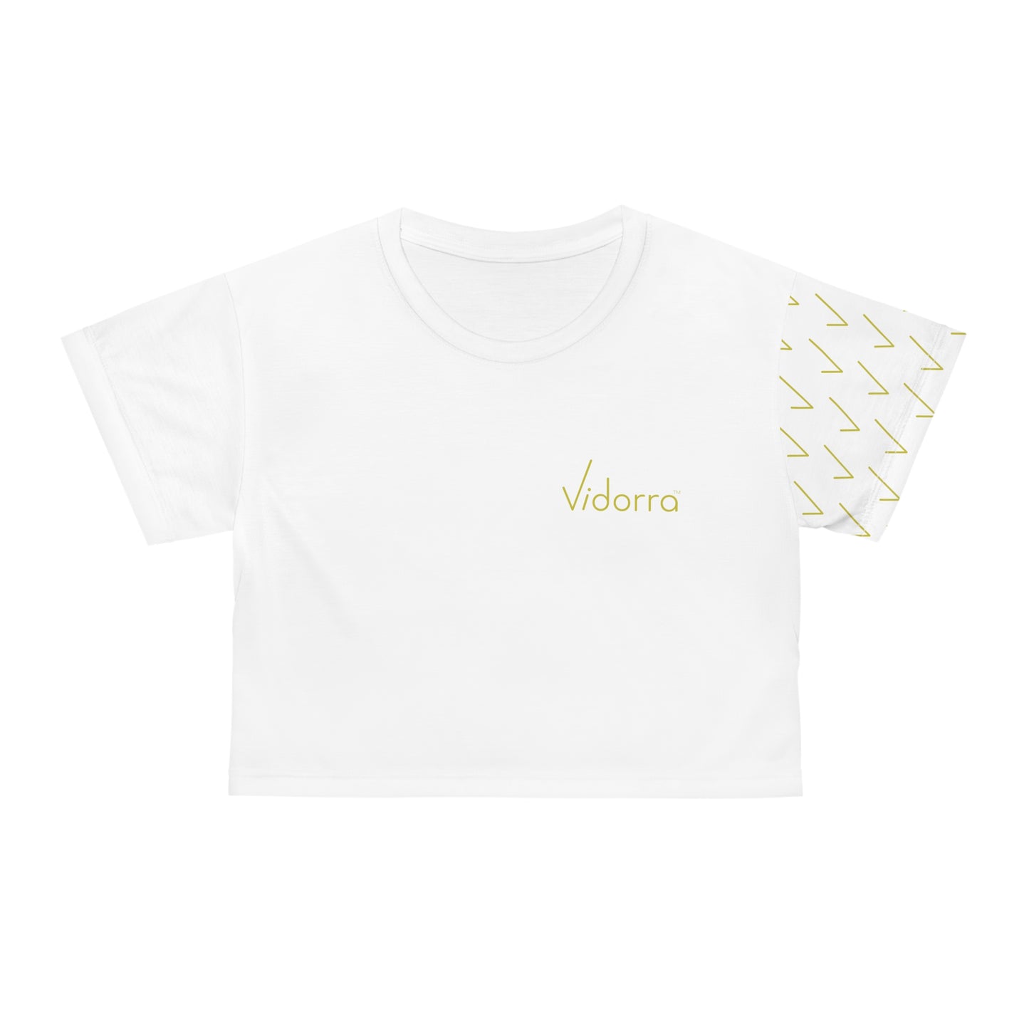 Vidorra Crop Tee (AOP left sleeve)